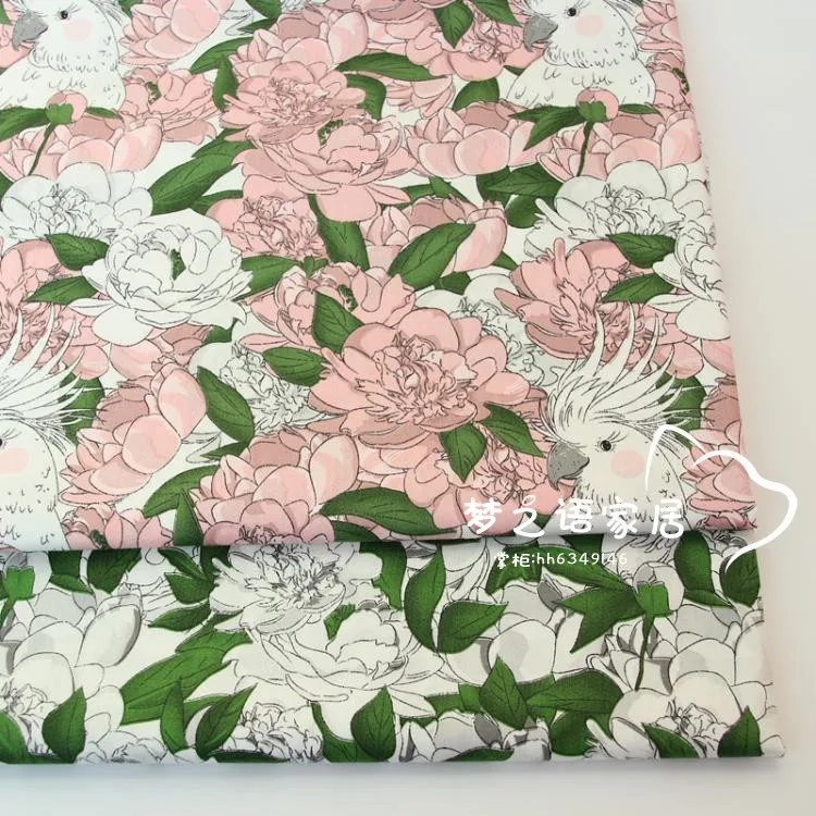 160 см * 50 Цветок Птица хлопок ткань комплект кровати сделай сам стеганое платье