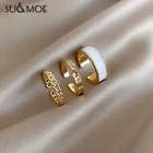 Новинка 2021, открытые кольца из трех частей в готическом стиле для женщин, модные ювелирные изделия, европейские и американские сексуальные кольца для свадебной вечеринки