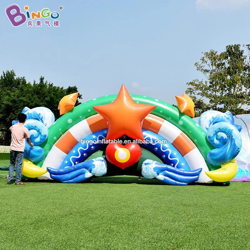 

Customized 6x2.5M inflatable background wall balloon for party event decoration toys