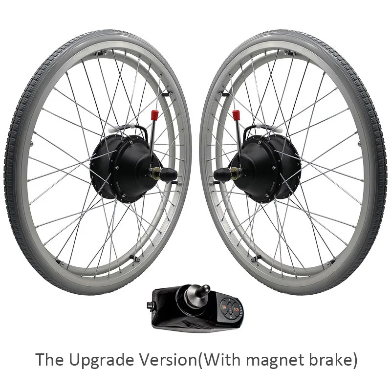 Okfeet Электрический инвалидный колясок Conversion Kit без Батарея 24V 250W 6 км/ч и двойные двигатели для инвалидных колясок модификации