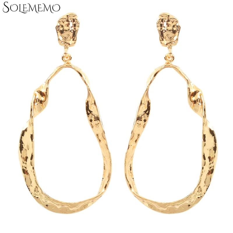 Трендовые золотые серьги ZA женские серьги-подвески для свадьбы дня рождения