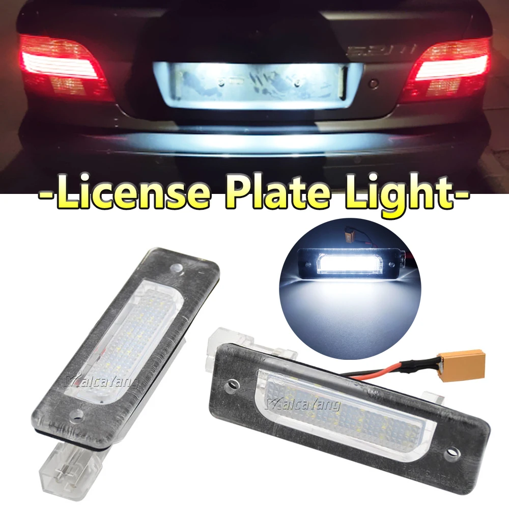 

High Brightness White LED License Plate Light Number Plate Lamp For BMW 5-Series E34 M5 1988-1996 7-Series E32 1986-1994