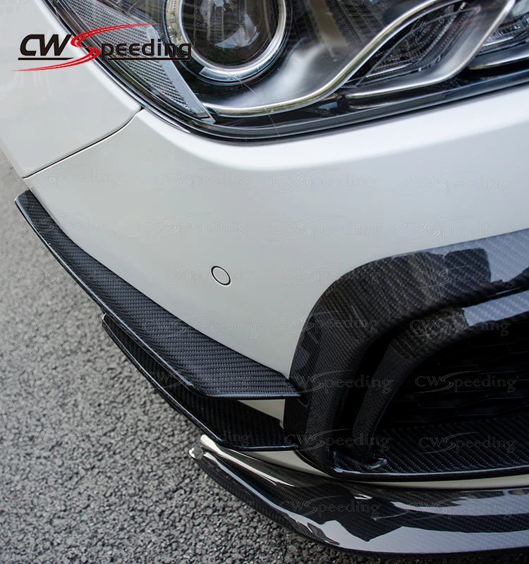 Настоящее углеродное волокно для оперения переднего бампера сплиттер 2014 2016 Maserati