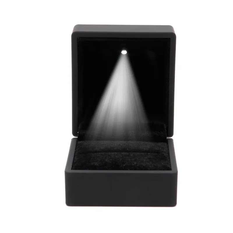 

LED Lighted Earring Ring Gift Box Wedding Engagement Ring Jewelry Display New