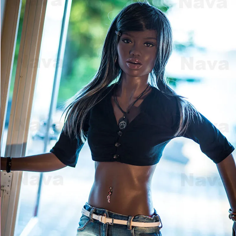 168 см настоящие силиконовые секс куклы черная оральная Вагина киска анальная