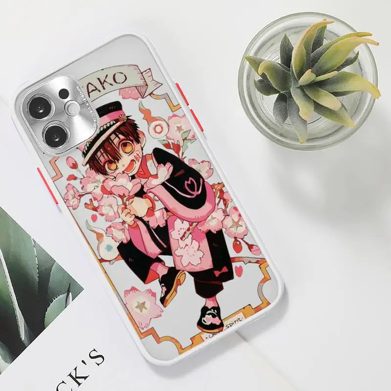 

Toilet bound Hanako kun Anime Phone Case For iPhone 12 11 Mini Pro XR XS Max 7 8 Plus X Matte transparent White Cover