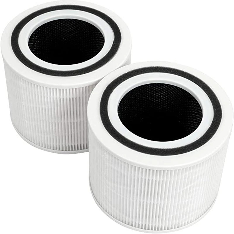 

2 Pack Core 300 True HEPA Replacement Filter for LEVOIT Core 300 & Core P350 Air Purifier, Replacement No with 1Pc Brush