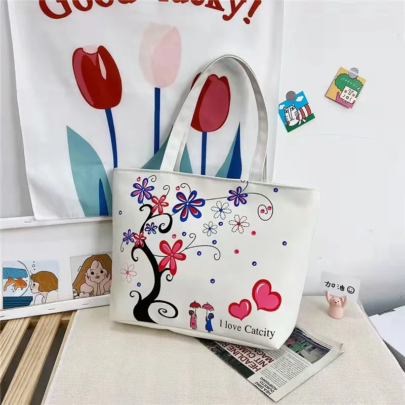 

2021 European and OK American ladies fashion new portable fresh one-shoulder tote bag 2471