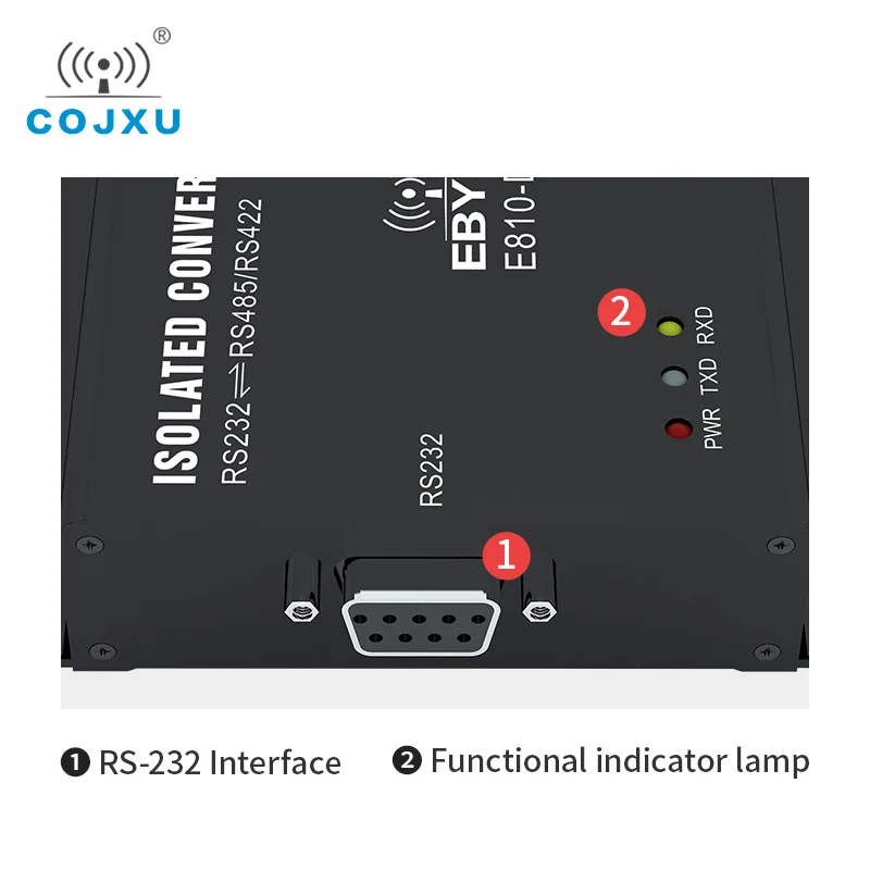 COJXU Industrial Grade Super Cost-effective Isolated Bidirectional Converter  E810-DTU(RS)  Combined EIA / TIA Aluminum Shell