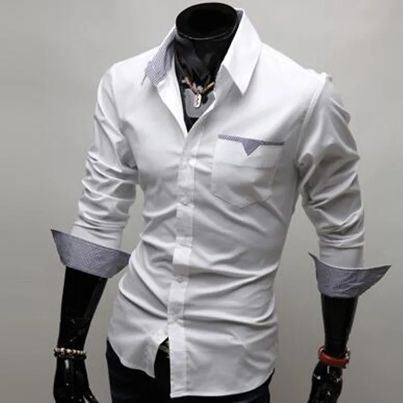 Мужская клетчатая рубашка из 100% хлопка Повседневная с длинным рукавом мягкая