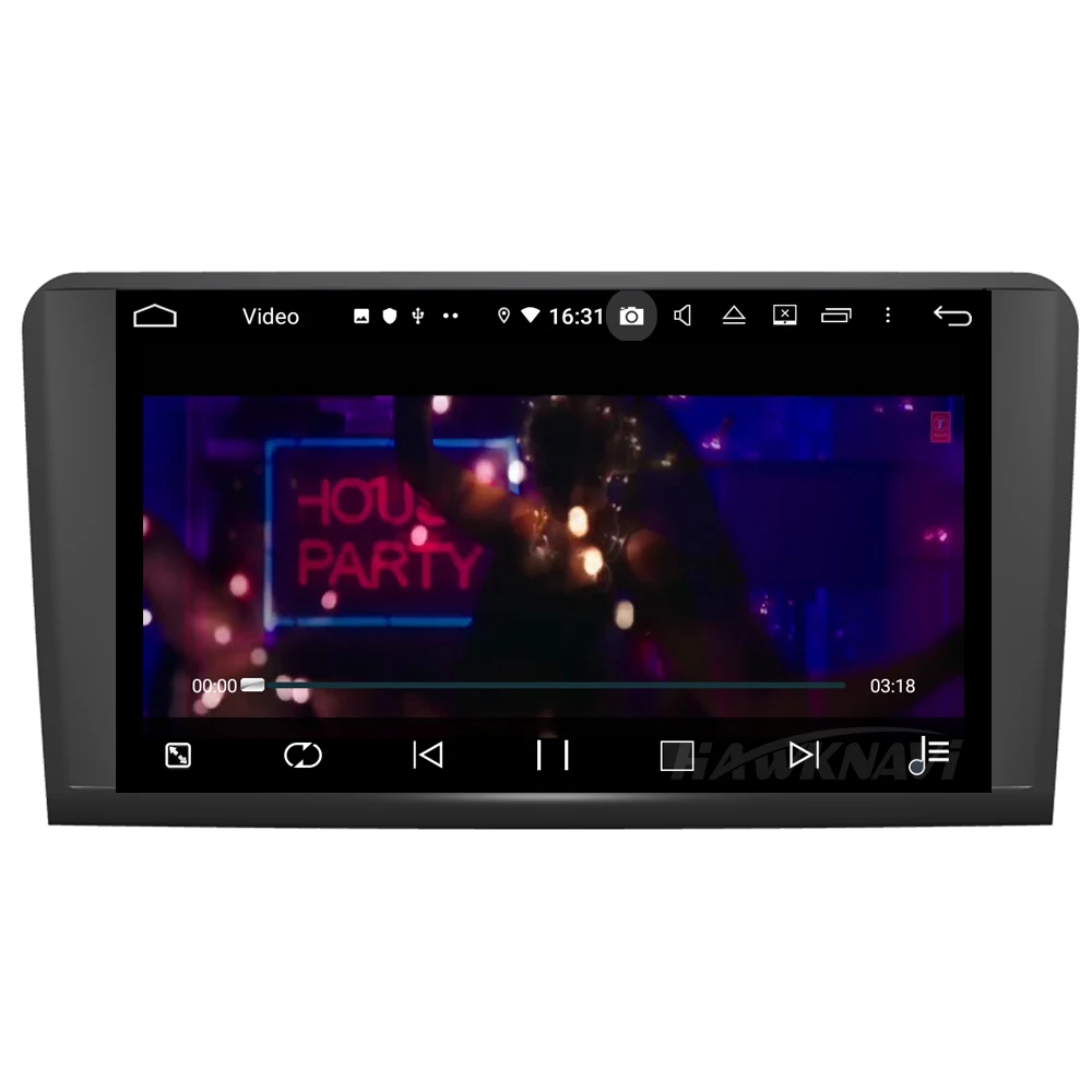 Hawknavi 9 &quotAndroid 10 Автомобильный мультимедийный головное устройство проигрывателя