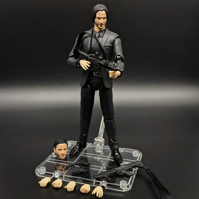 17 см фильм Джон фитиль фигурку MAFEX № 070 Джон фитиль ПВХ подвижные Коллекция игрушки подарки - Цвет: chapter 1