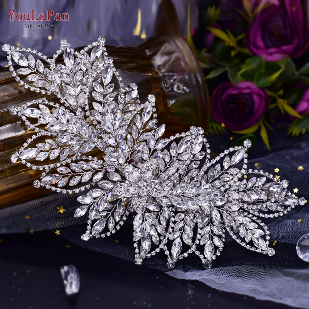 

YouLaPan HP413 Luxury Bridal Tiara and Crown Wedding Hair Accessories Woman Headwear Crystal Rhinestone Headband Girls Headpiece