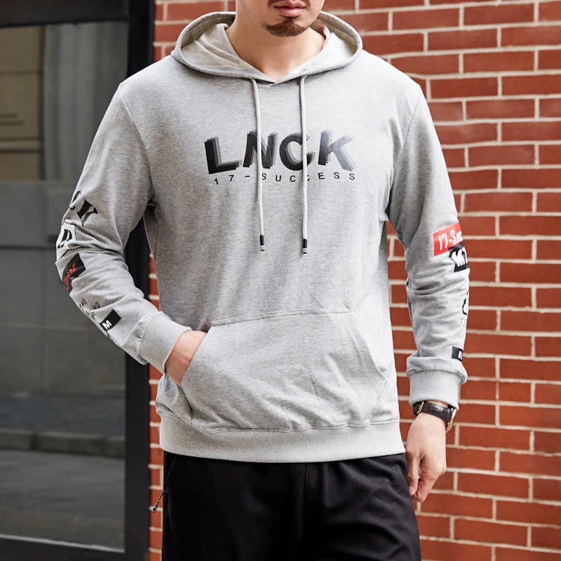 8xl plus size Shirt Men Brand 2020 New Fashion Men's Hooded Stitching Design Tops &amp Tees T Long Sleeve Slim Male | Мужская одежда