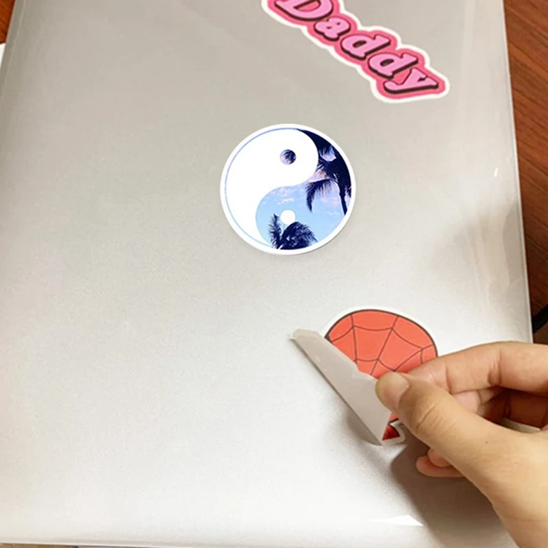 50 шт. водонепроницаемые наклейки на холодильник и ноутбук с изображением
