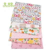 printed twill cotton fabricpink cartoon bear seriespatchwork cloth for diy sewing quilting baby childrens bedding material