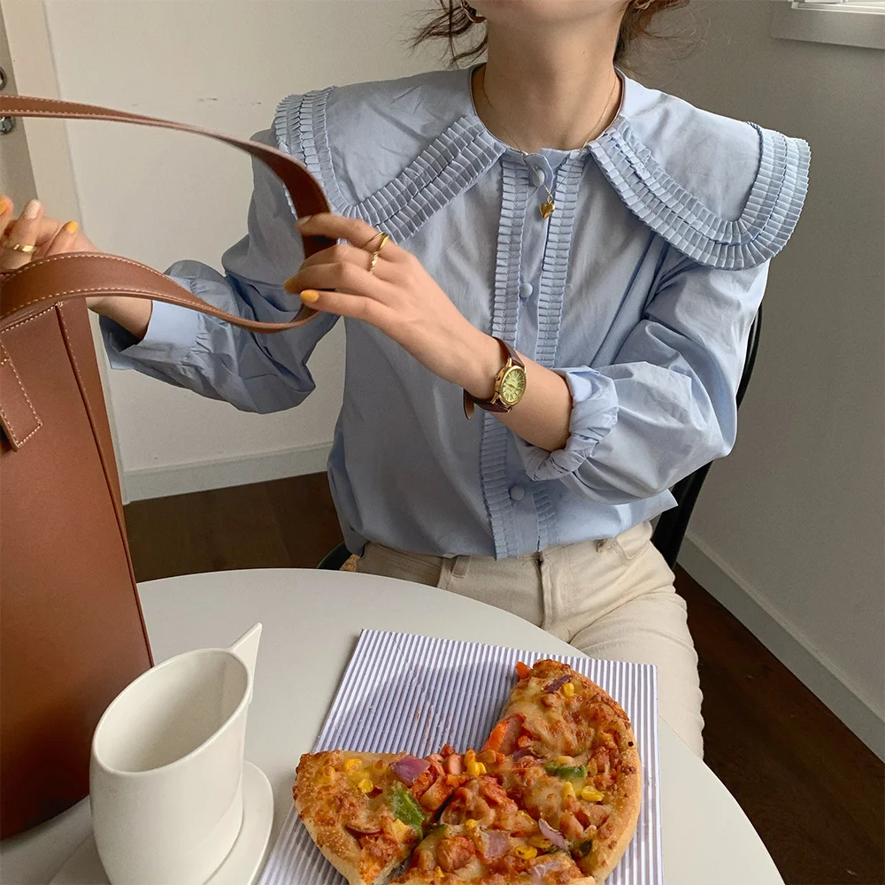 

Lace Women Shirt Early Autumn Long Sleeve Shirt Blouse