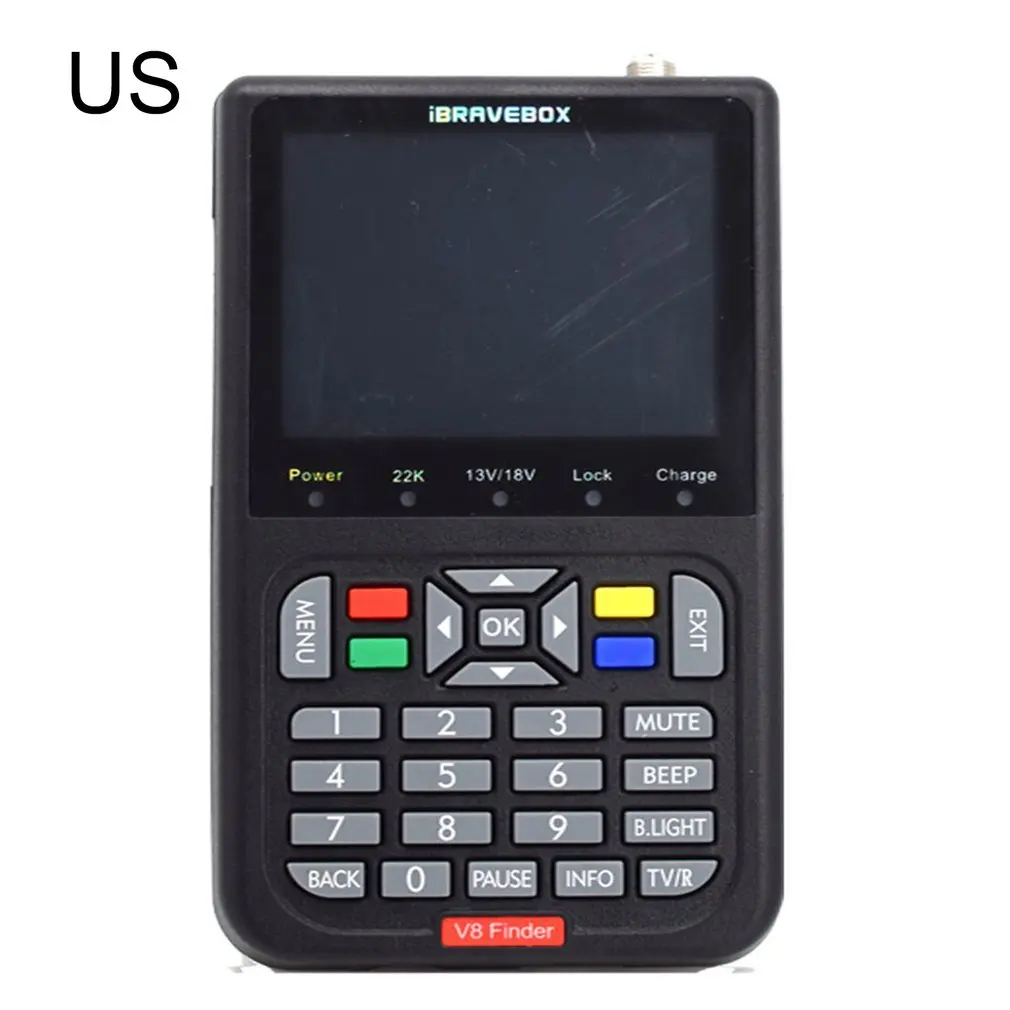 

Freesat Satfinder DVB-S2 / S FTA Цифровой спутниковый Finder MPEG-2 V8 Finder DVB совместимый ЖК-дисплей Экран Цифровой спутниковый Finder метр