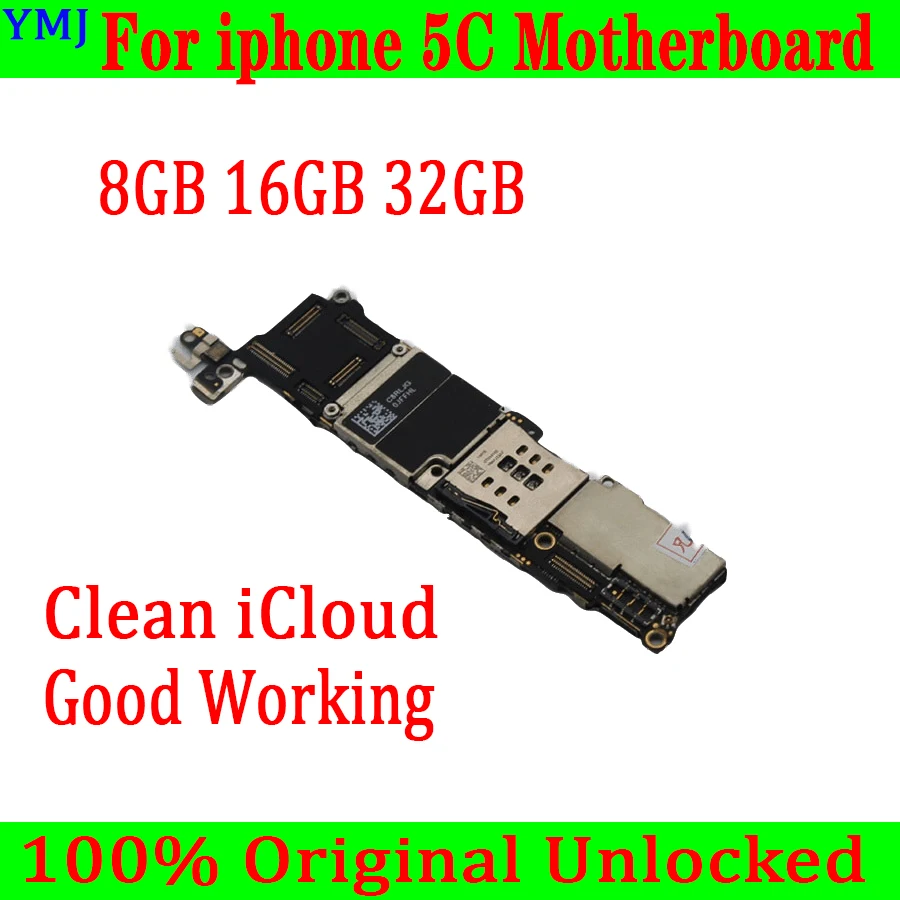 Материнская плата для iphone 5C с полными чипами системная бесплатным iCloud системой IOS