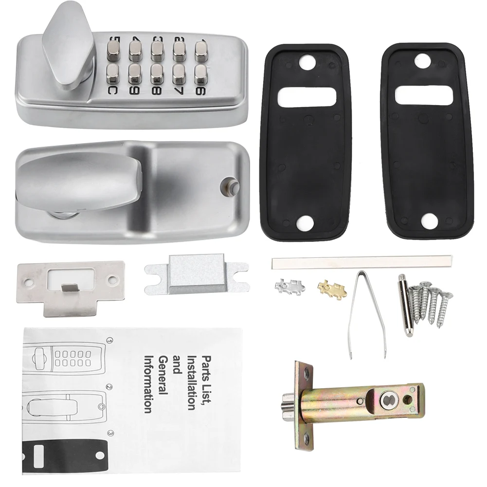 2 - 8 Digit Code Combination Zinc Alloy Convenient Password Security Coded Lock For Doors Handle Door Hardware Furniture | Обустройство