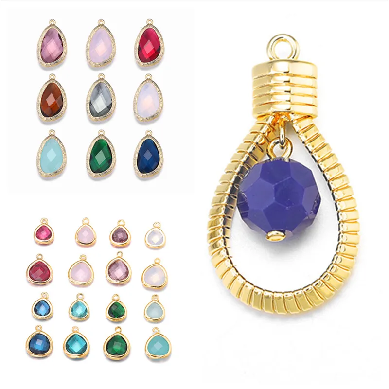 

New Fashion Creative Light Bulb Jewelry Accessories Metal Pendant Inlaid White Stone Hand Made DIY Necklace Bracelet Earrings