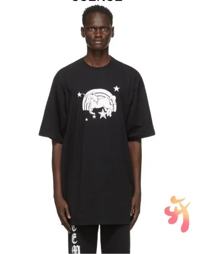 

Summer High Street Style VETEMENTS T-shirts Men Women High Quality Cartoon Pattern Tops VTM Fashion Casual T Shirts