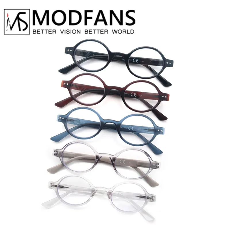 Круглые очки для чтения в ретро стиле женщин маленькие мужские портативные