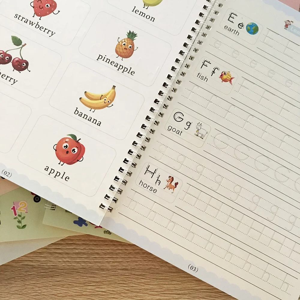 

New Arrival Large Size Kids Handwriting English Sank Magic Practice Copybook for Preschool