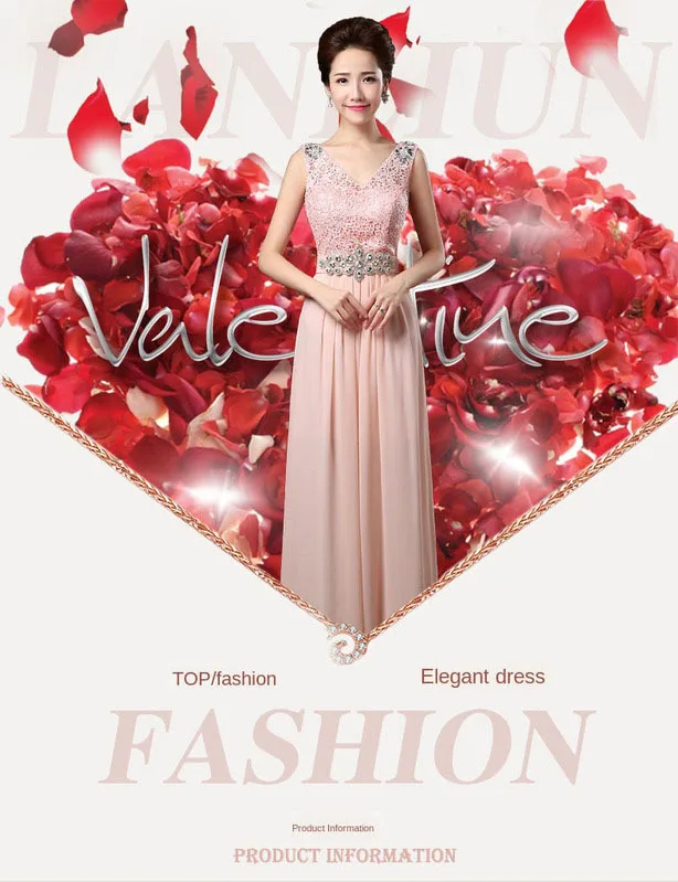 Невесты 2020 платье подружки невесты принимаем банкет тонкий Стиль Элегантные