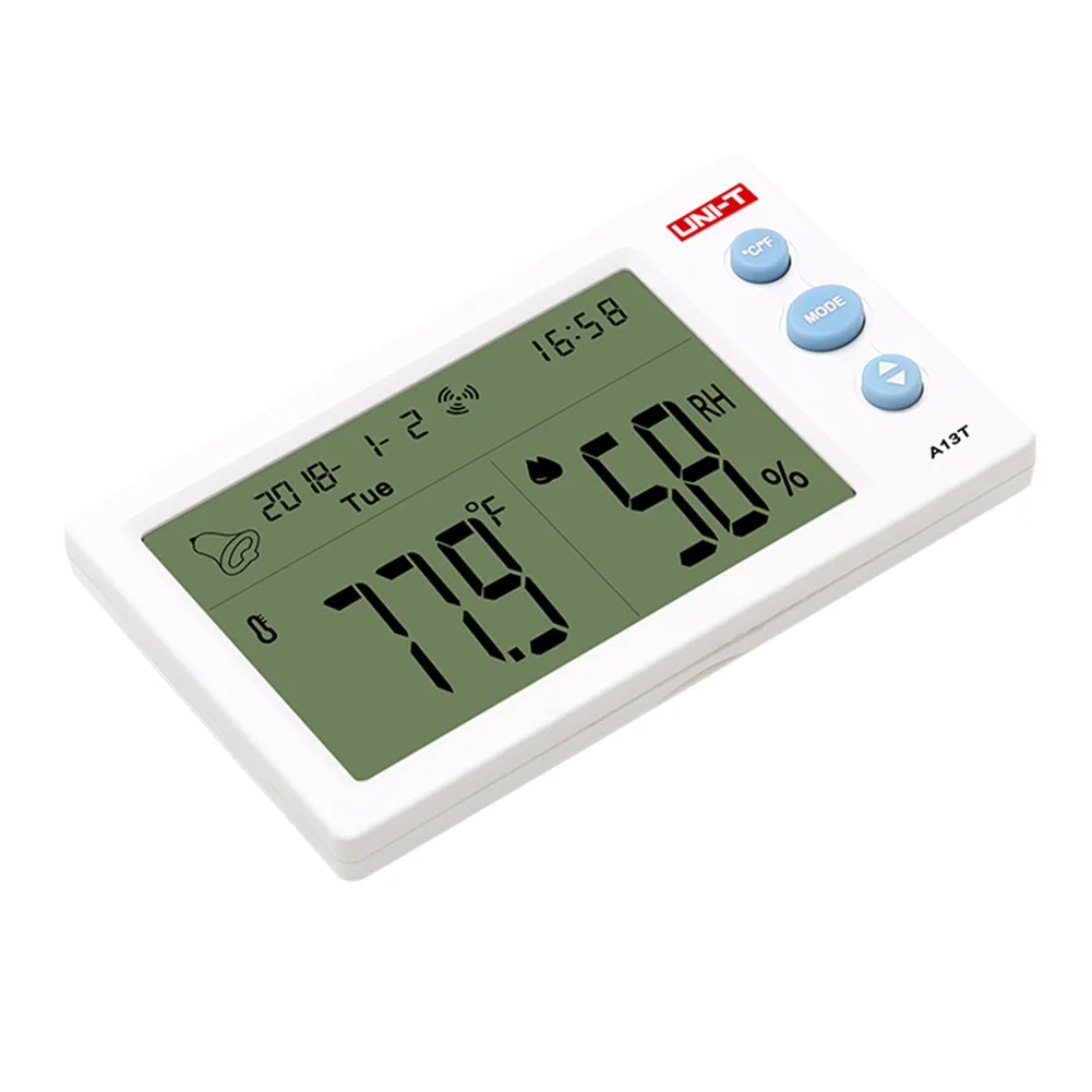 

Wireless Indoor Outdoor Alarm Clock LCD Screen Hygrometer Digital Display Hanging Battery Operated Thermometer Humidity Monitor