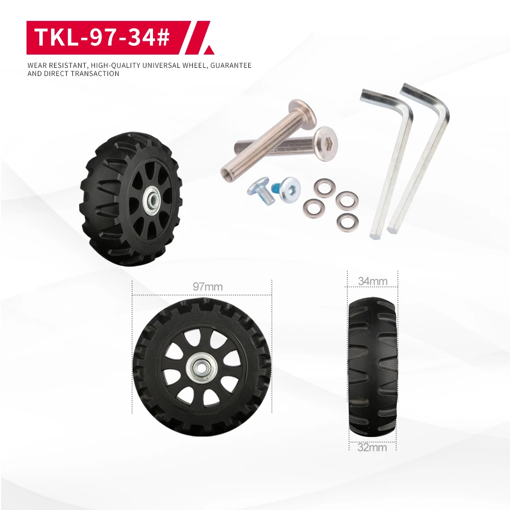 DiLong TKL-97-34 Trolley suitcase universal wheel accessories replacement repair password leather travel luggage pulleys