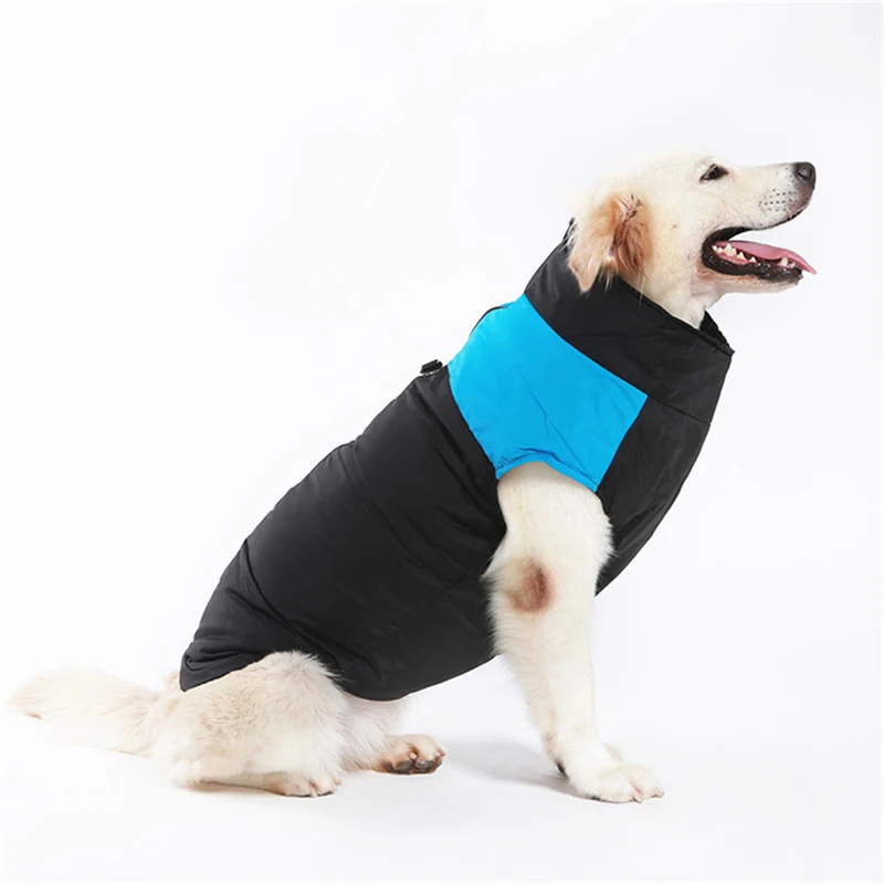 Winter Pet Dog Clothes Warm Big Coat Puppy Clothing Waterproof Vest Jacket For Small Medium Large Dogs Golden Retriever | Дом и сад