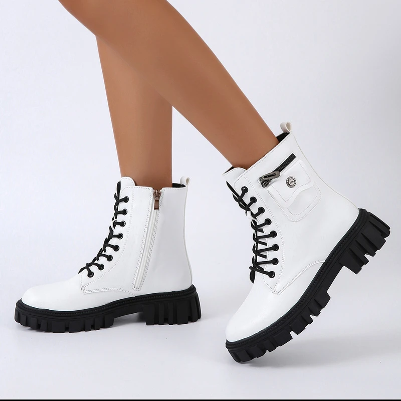 

Новинка 2022, зимние теплые Нескользящие ботинки на среднем каблуке, женские плюшевые ботинки челси, зимние гладиаторы, мотоциклетные женски...