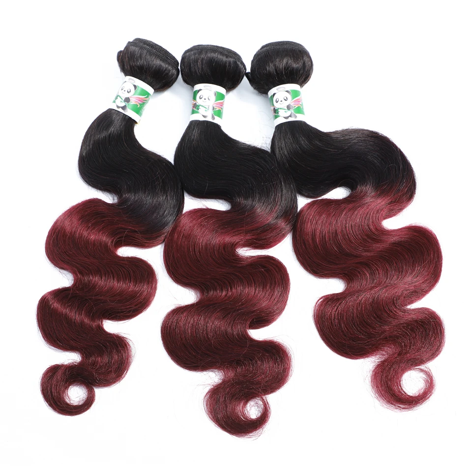 1В 99J волнистые человеческие волосы пряди 1 шт. бразильские коричневые для