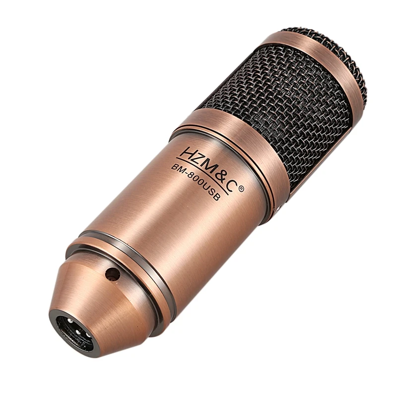 Hzm& C микрофон конденсаторный звукозапись Модернизированный Bm 800 Usb проводной микрофон с ударным креплением для радио поет и записывает комплект