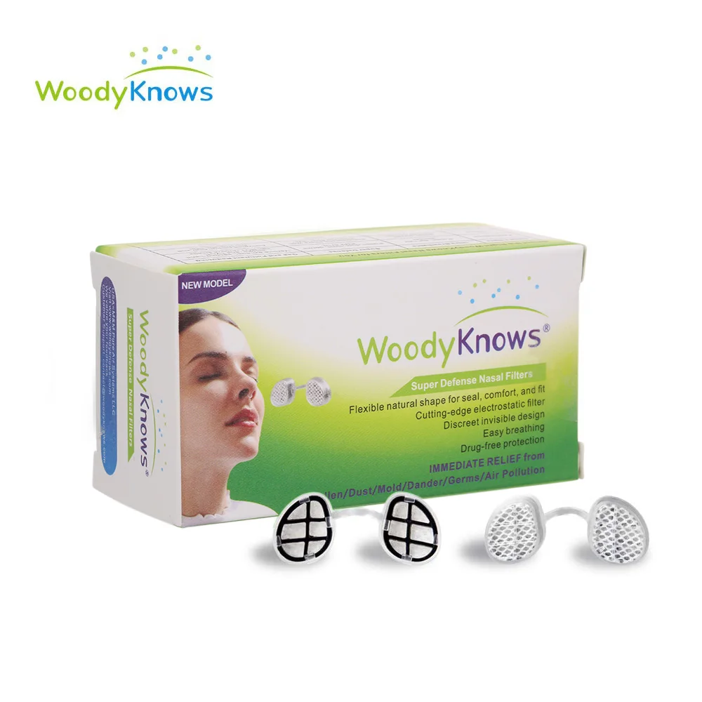 Анти PM2.5 WoodyKnows супер защитный носовой фильтр без загрязнения воздуха маски для носа без пыльцы аллергии от пыли
