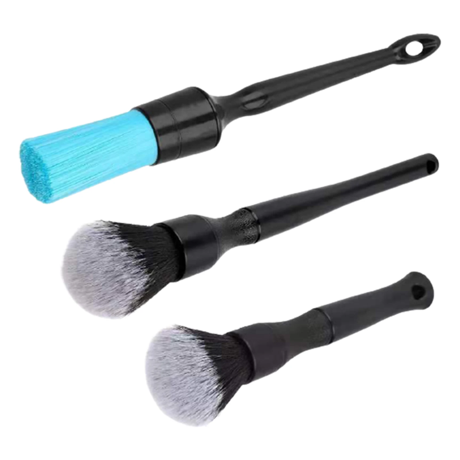 

3pcs/set Cleaning Tools Stain Removal Durable Maintenance Seats Ergonomic Dashboard Long Handle Car Detailing Brush Universal