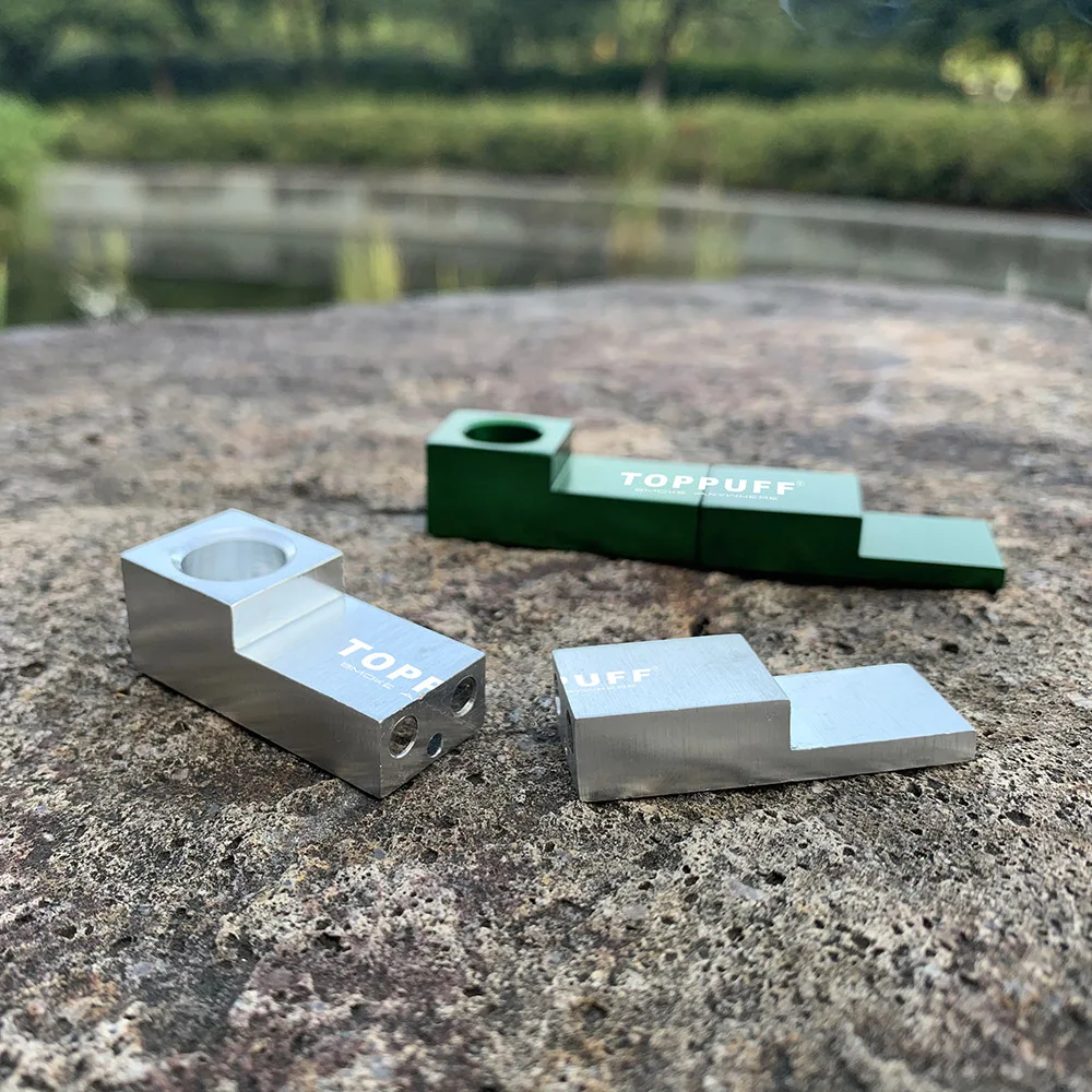 Трубка для курения TOPPUFF Магнитная Складная алюминиевая 77 мм креативная