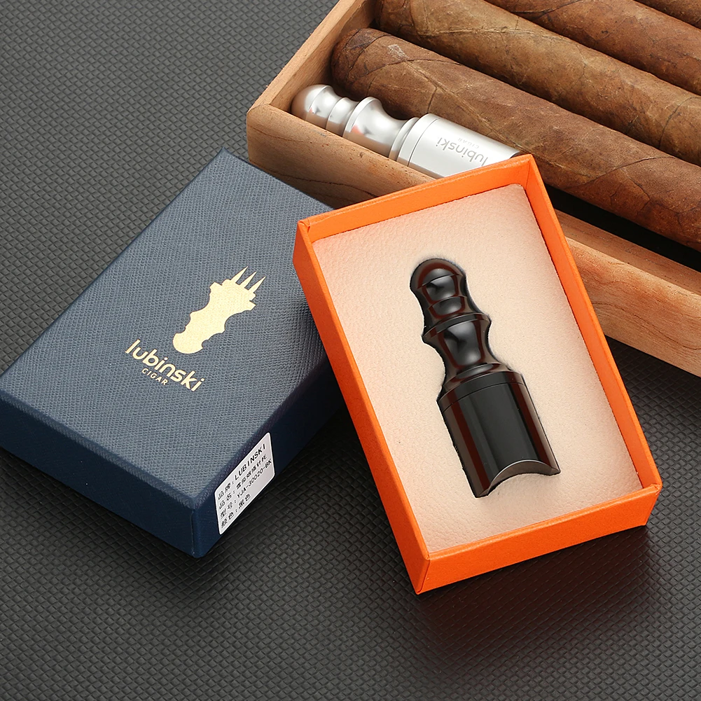 

Lubinski Pick Cigar Nub Holder W/ Rest Bottom Metal 3 Needle Hole Drill Draw Poker Cigar Stick Ending Smoking Cigar Nubber Tool