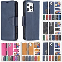 card slot magnetic leather case for iphone 13 13pro max 13mini solid color coque protect case for iphone13pro wallet flip cover