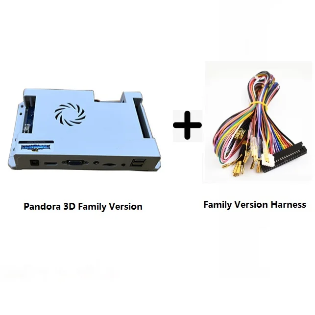 Box 3D with Wire Функция сохранения Pandora 3D 2448 в 1 Ретро аркадные игры печатная плата 134* 3D игры HDMI VGA выход материнская плата поддержка добавить дополнительные игры - Цвет: Box 3D with Wire