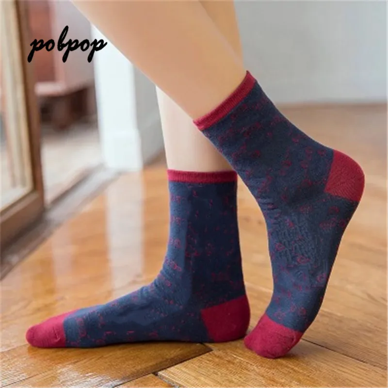 Однотонные носки для девочек хлопковый материал теплые и дышащие хорошее