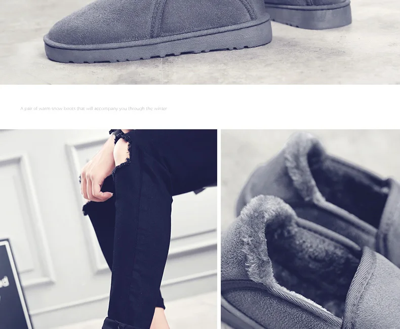 Зимняя обувь для мужчин; Мужская обувь; chaussure homme Hiver Chaussures Scarpe Uomo Invernali Winterschuhe Herren; мех