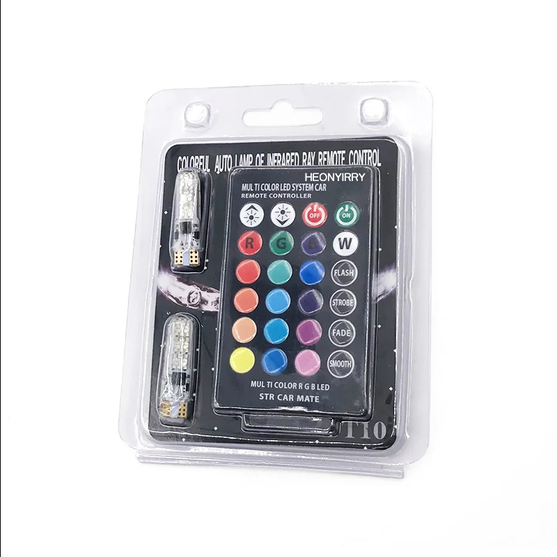 2 шт. Автомобильный интерьер RGB светодиодный автомобильный купол атмосферный