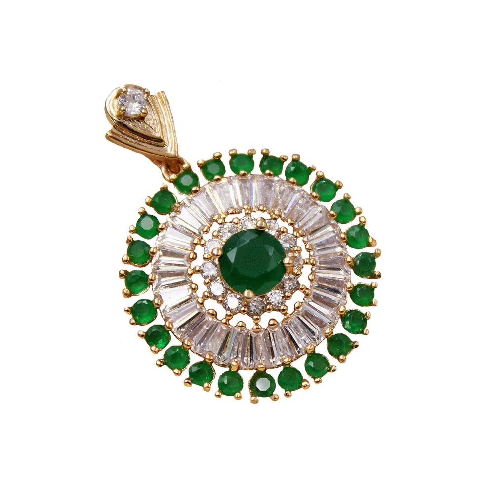 

Women Vintage Green Crystal Round Hollow Neck Pendants Jewelry Charm For Making Jewelry Handmade Accessories DIY