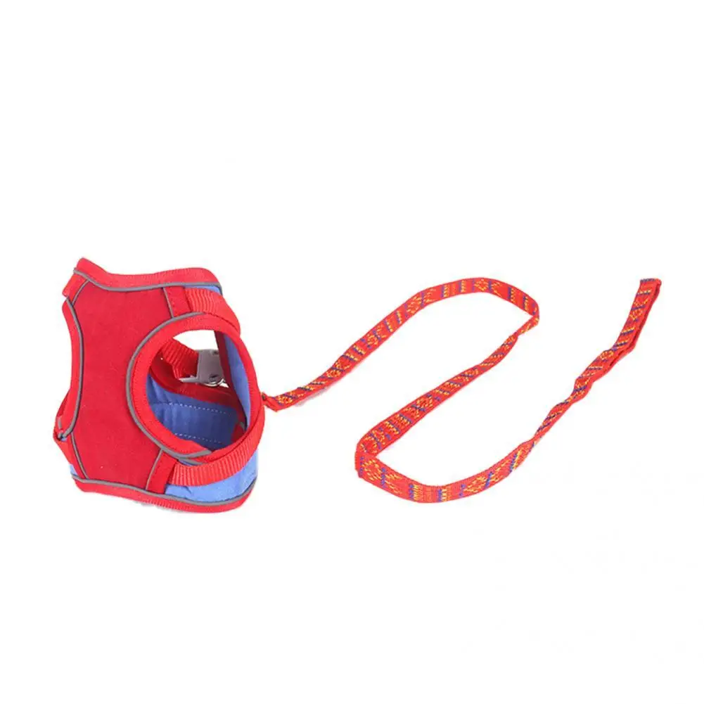 

Cozy Dog Harness Adjustable Buckles Faux Suede Dog Outdoor Vest Harness Pet Chest Strap Pet Harness 1 Set