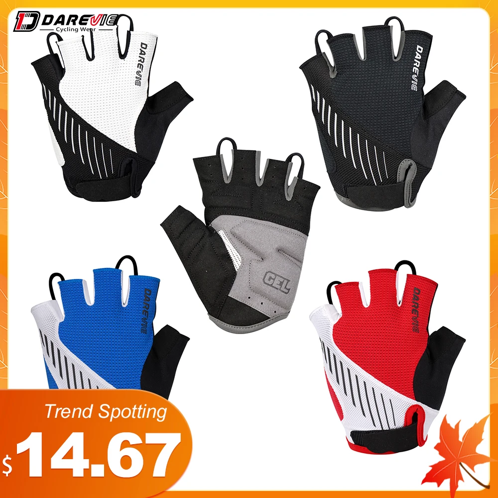 

Велосипедные перчатки Darevie для горных велосипедов, импортные из Тайваня перчатки для езды на велосипеде с гелевыми вставками, ударопрочные ...