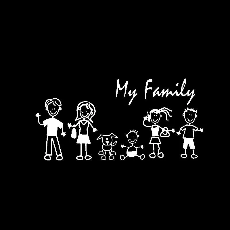 

Happy Family My Mother Baby Baby Cat Dog Pet Car Sticker Car Motorcycle External Accessories Waterproof PVC Decal 20cm*10cm