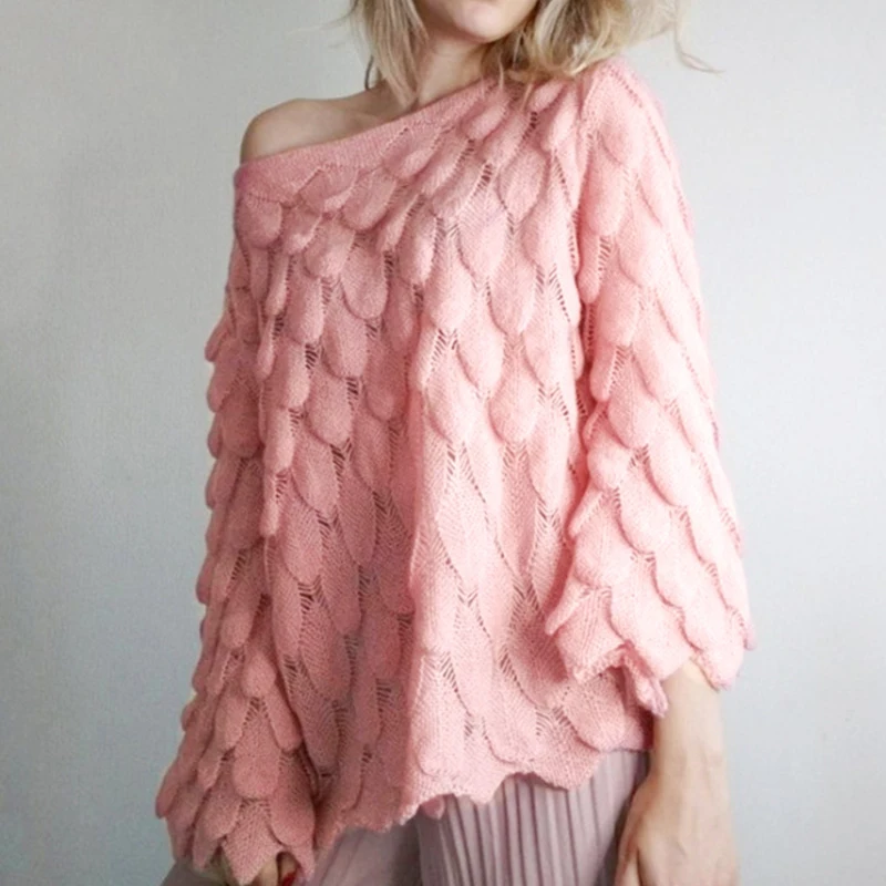 Misswim Casual off shoulder sweater women 2019 Autumn winter oversized female Jumpers Ladies Fashion pullover streetwear | Женская