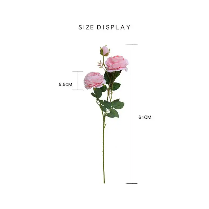 Высокое качество шелковые цветы европейские Искусственные Осенняя яркая Роза